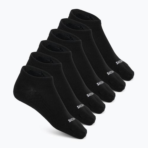 Pánské ponožky SKECHERS Non Terry Low Cut 6 párů black