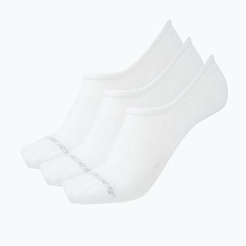 Pánské ponožky SKECHERS Non Terry No Show 3 páry white traditional
