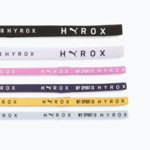 Hlavové pásky PUMA x HYROX 6 ks černé