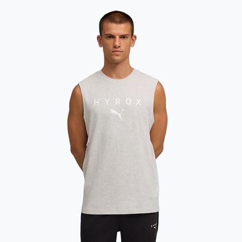 Pánská tréninková košile PUMA x HYROX Cutoff Tank šedá