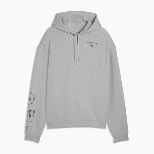 Pánská tréninková mikina PUMA x HYROX Cloudspun Hoodie šedá