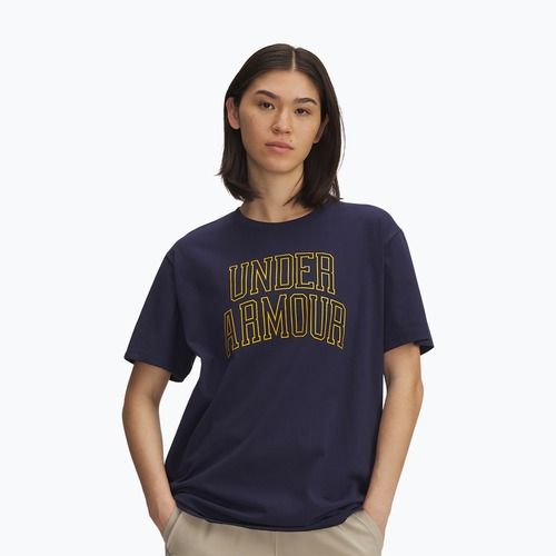 Dámské tréninkové tričko Under Armour Rival Campus midnight navy/gold league