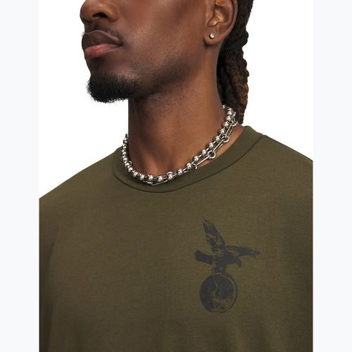 Pánské tréninkové triko Under Armour Project Rock Q4 expedition green/black