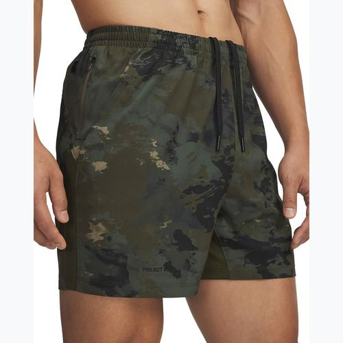 Pánské tréninkové kraťasy Under Armour Project Rock Ultimate expedition green/black