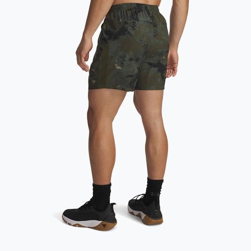 Pánské tréninkové kraťasy Under Armour Project Rock Ultimate expedition green/black