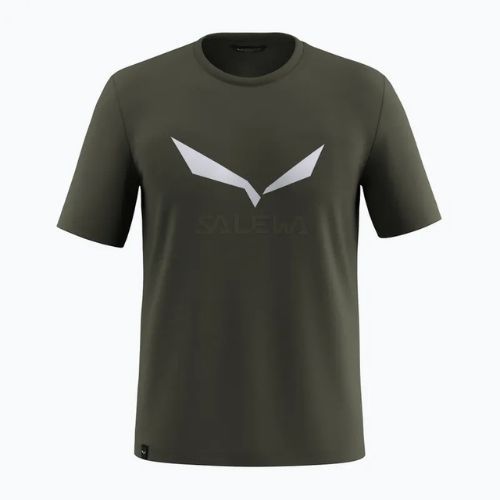 Pánské tričko Salewa Solidlogo Dry dark olive