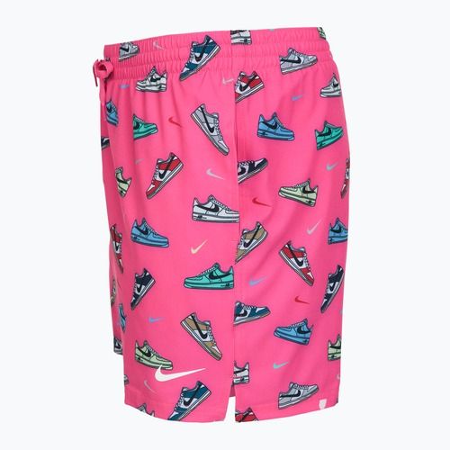 Pánské plavecké šortky Nike Multi Print 5" Volley pinksicle