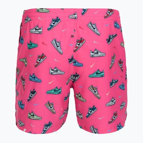 Pánské plavecké šortky Nike Multi Print 5" Volley pinksicle