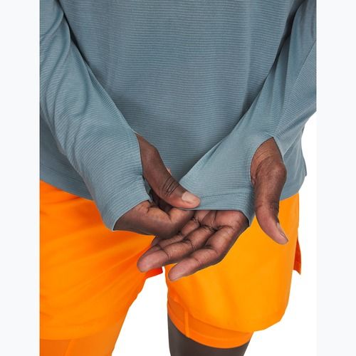 Pánská běžecká mikina Under Armour Launch 1/4 Zip jasper blue/reflective