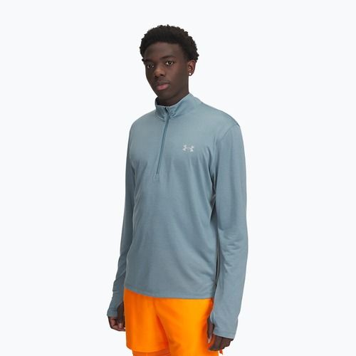 Pánská běžecká mikina Under Armour Launch 1/4 Zip jasper blue/reflective