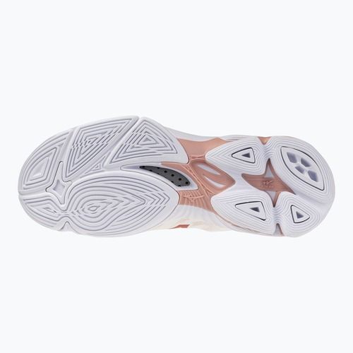 Dámské volejbalové boty Mizuno Wave Lightning Pro white/rose elegance/lava falls
