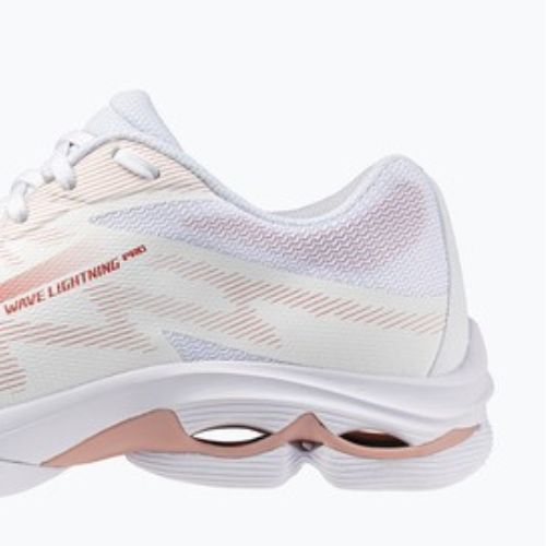 Dámské volejbalové boty Mizuno Wave Lightning Pro white/rose elegance/lava falls