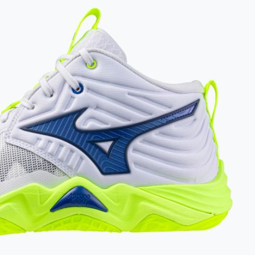 Volejbalové boty Mizuno Wave Momentum Elite Mid white/lightning yellow/dazzling blue