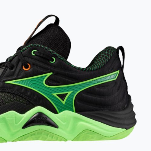 Volejbalové boty Mizuno Wave Momentum Elite black/glowing apple/mandarin orange
