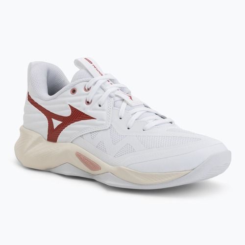 Dámské volejbalové boty Mizuno Wave Momentum Pro white/rose elegance/lava falls