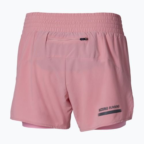 Dámské běžecké šortky Mizuno Active 2in1 4.5 rose elegance