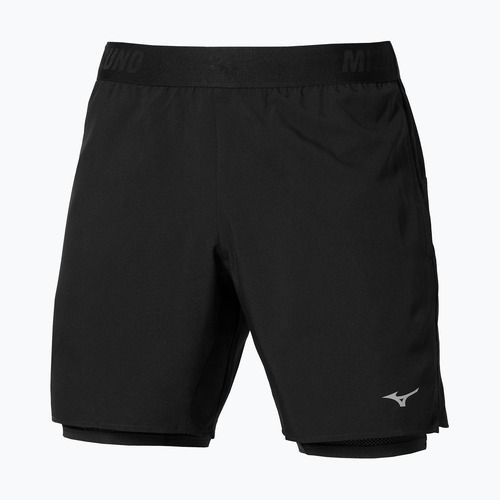 Pánské běžecké šortky Mizuno Core 5.5 Inches 2in1 black