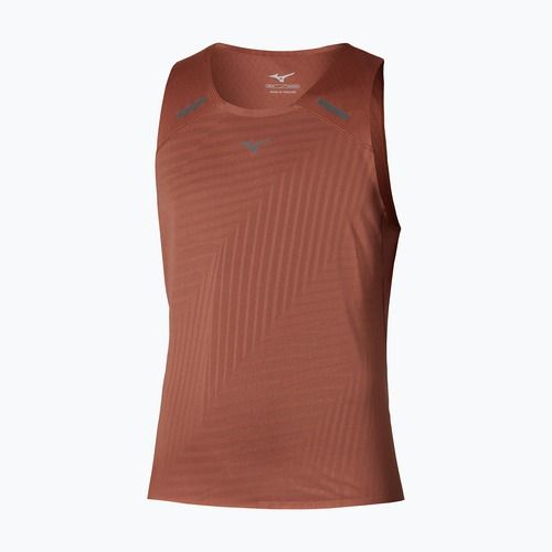 Pánské běžecké tričko Mizuno Tech Light Tank copper brown