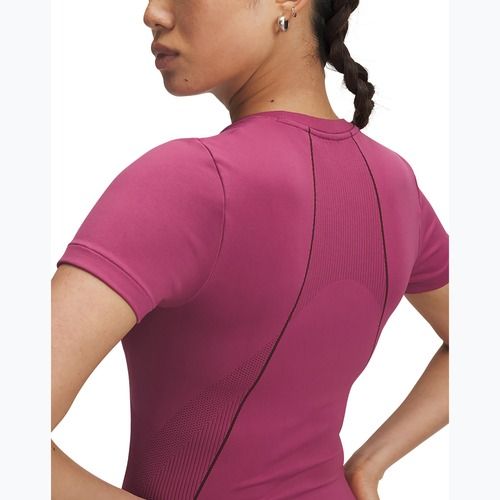 Dámské sportovní tričko Under Armour Vanish Seamless fuchsia dusk/dark maroon/dark maroon