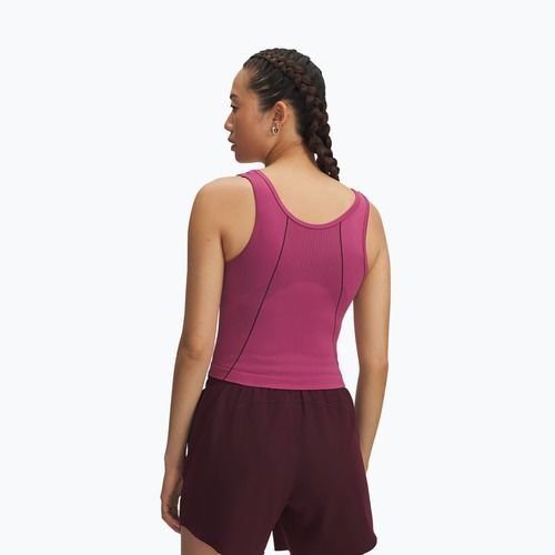 Dámské tréninkové tílko Under Armour Vanish Seamless Tank fuchsia dusk/dark maroon/dark maroon