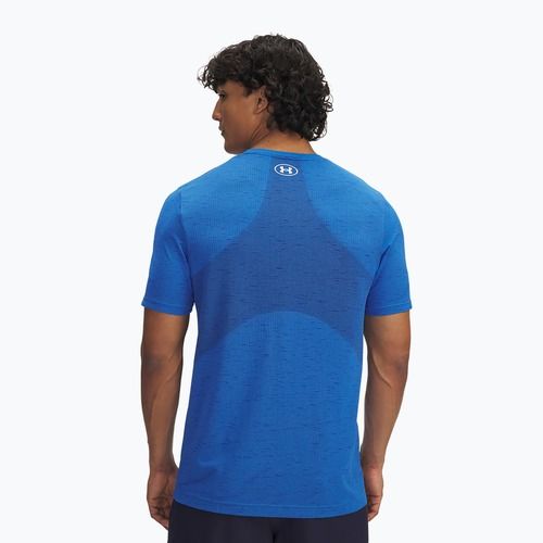 Pánské triko na trénink Under Armour Vanish Seamless blue atlantis/white