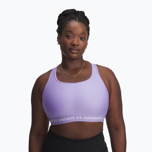 Sportovní podprsenka Under Armour Crossback Mid transparent/white