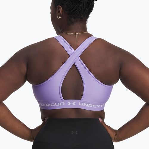Sportovní podprsenka Under Armour Crossback Mid transparent/white