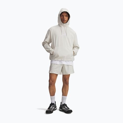 Pánská mikina Under Armour Unstoppable Woven Hoodie summit white/white