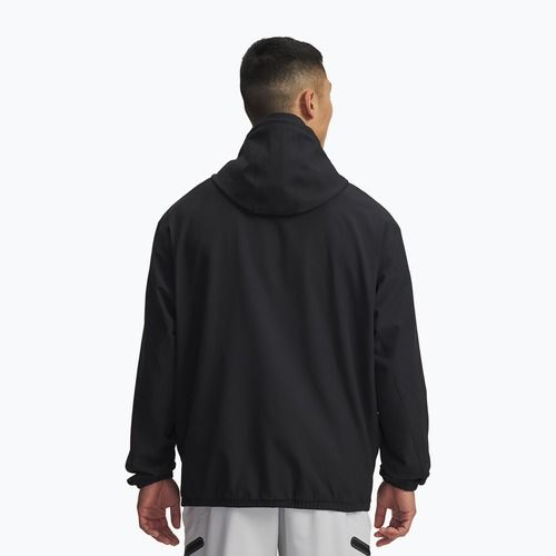 Pánská mikina Under Armour Unstoppable Woven Hoodie black/white