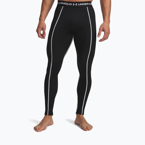 Pánské legíny Under Armour Cold Weather Grid black/white/white