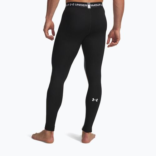 Pánské legíny Under Armour Cold Weather Grid black/white/white