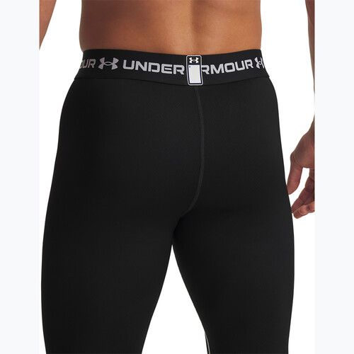 Pánské legíny Under Armour Cold Weather Grid black/white/white