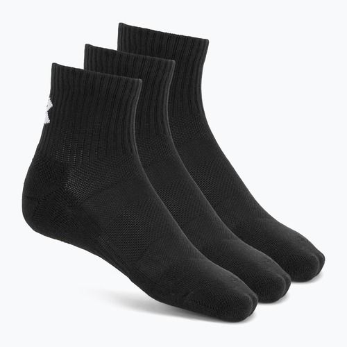 Ponožky Under Armour Training Cotton Quarter 3 páry black/black/white