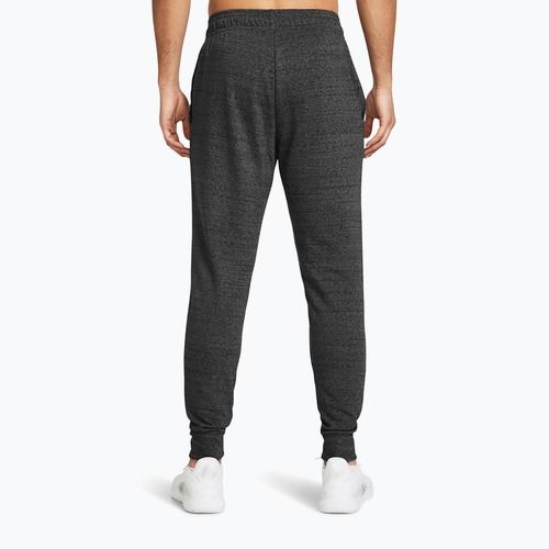 Pánské kalhoty Under Armour Rival Terry Jogger castlerock light heather/onyx white