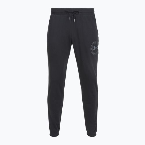 Pánské kalhoty Under Armour Rival LW Graphic Jogger black/castelrock