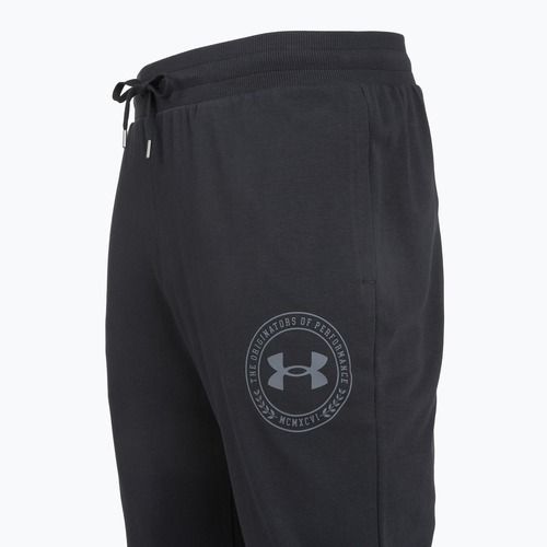 Pánské kalhoty Under Armour Rival LW Graphic Jogger black/castelrock