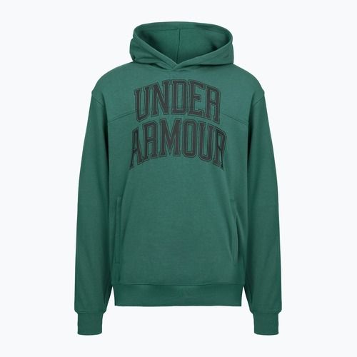 Pánská mikina Under Armour Rival LW Graphic Hoodie rack green/black