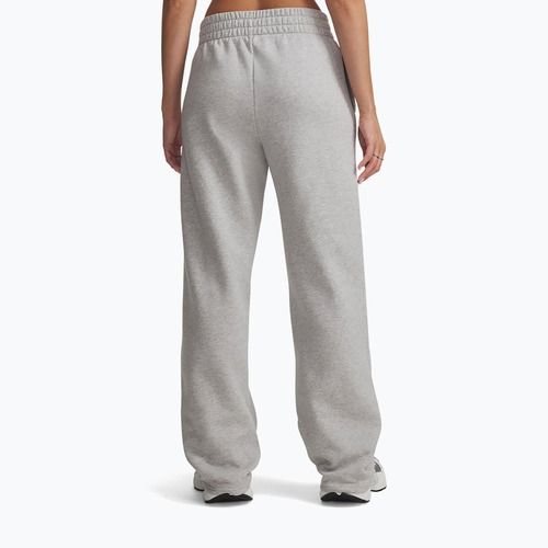Dámské kalhoty Under Armour Rival Fleece Straight Mod gray light heather/white