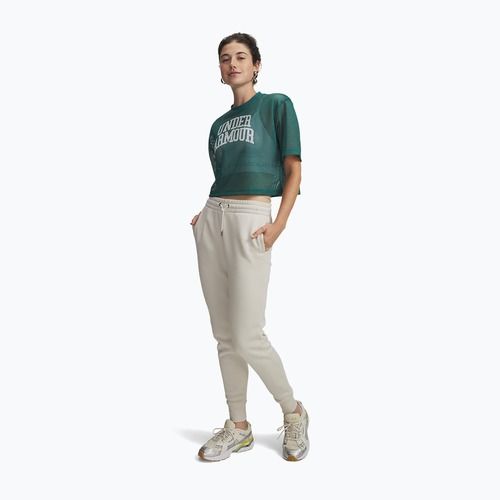 Dámské kalhoty Under Armour Icon Fleece Jogger summit white/white