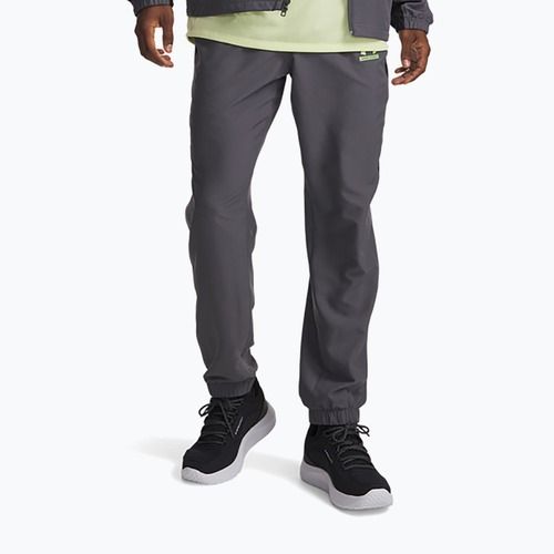 Pánské kalhoty Under Armour Tech Sport castlerock/black/lumos lime