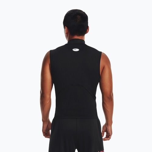 Pánské tréninkové tričko Under Armour HG Armour Comp Mock black/white
