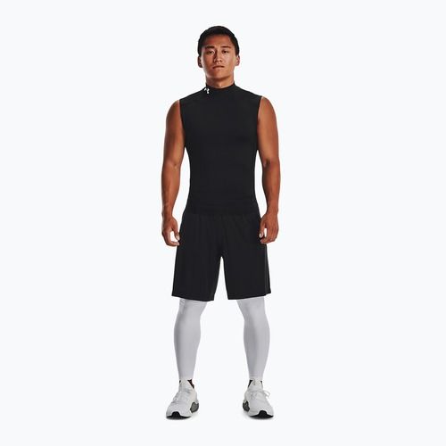 Pánské tréninkové tričko Under Armour HG Armour Comp Mock black/white