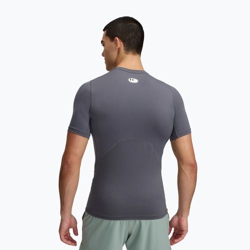 Pánské tréninkové tričko Under Armour HG Armour Comp Castlerock/White