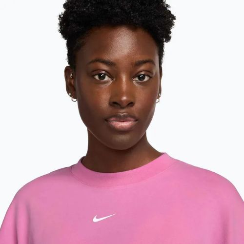 Dámská tréninková mikina Nike Pro Dri-Fit Loose Crew-Neck playful pink/pink foam/white