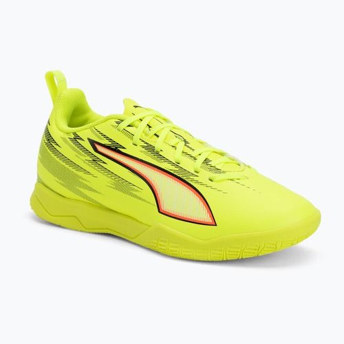 Dětské kopačky PUMA Ultra 6 Play IT Jr yellow alert/puma black/glowing red/lime squeeze