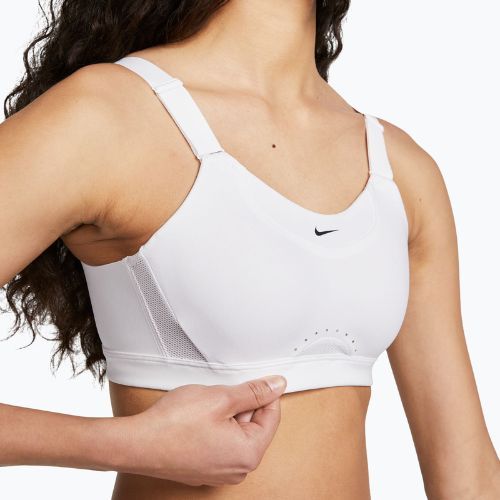 Sportovní podprsenka Nike Alpha High-Support white/white/stone mauve/black