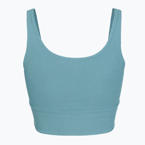 Sportovní podprsenka Nike Zenvy Rib Light Support smokey blue/white