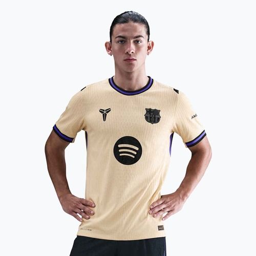 Pánský fotbalový dres Nike FC Barcelona 2025/26 Match Away team gold/team gold/persian violet/black