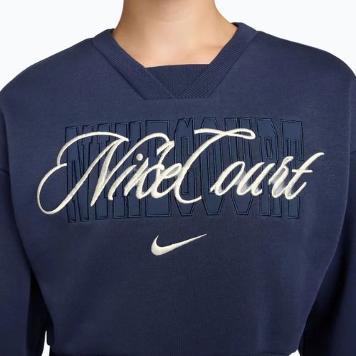 Dámská mikina Nike Court Collection French Terry Crew Neck midnight navy/sail