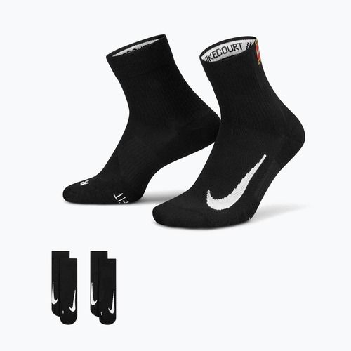 Ponožky Nike Court Multiplier Max 2 páry black/black